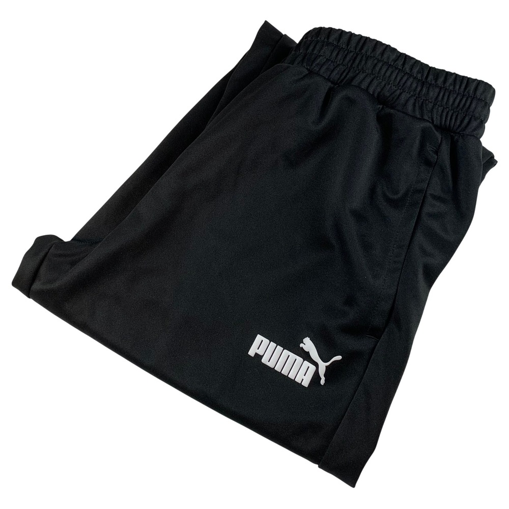 Puma Mens Track Pants Black Joggers Elastic Waist Pockets 683237-01 Size M